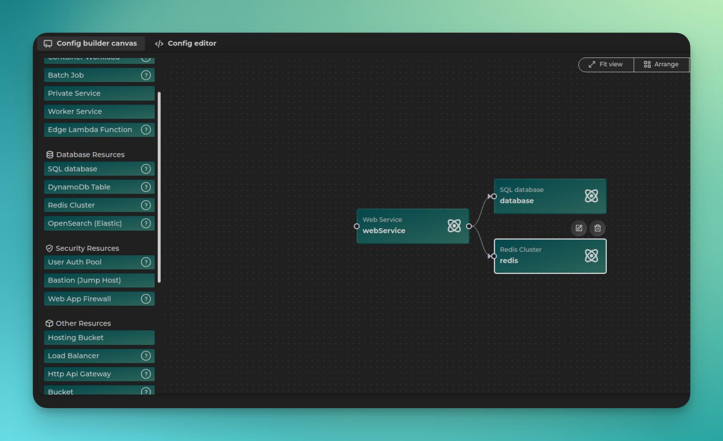 Composing stack in GUI